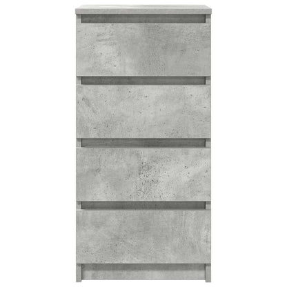 Dressoir 37,5x35x76 cm bewerkt hout betongrijs
