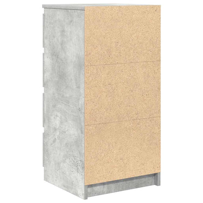 Dressoir 37,5x35x76 cm bewerkt hout betongrijs
