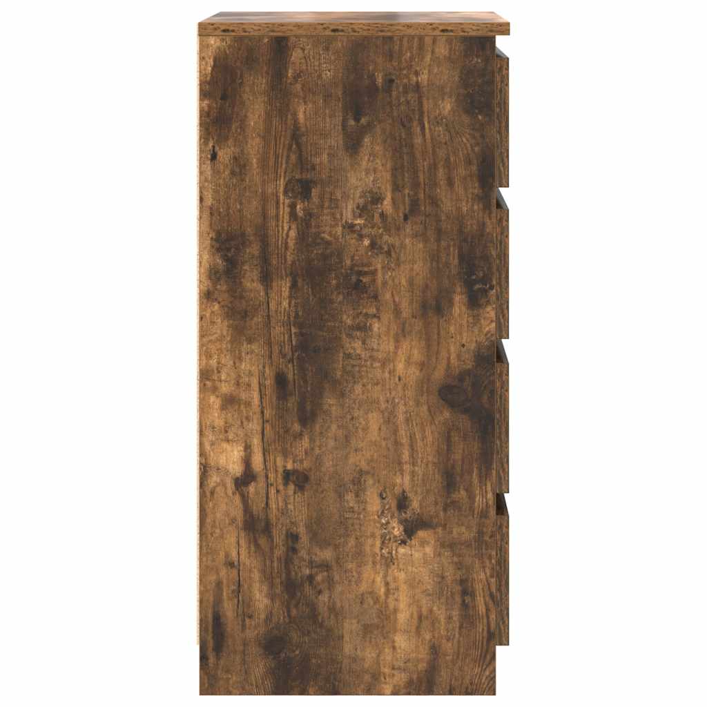 Dressoir 37,5x35x76 cm bewerkt hout gerookt eikenkleurig