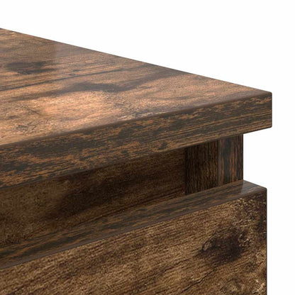 Dressoir 37,5x35x76 cm bewerkt hout gerookt eikenkleurig