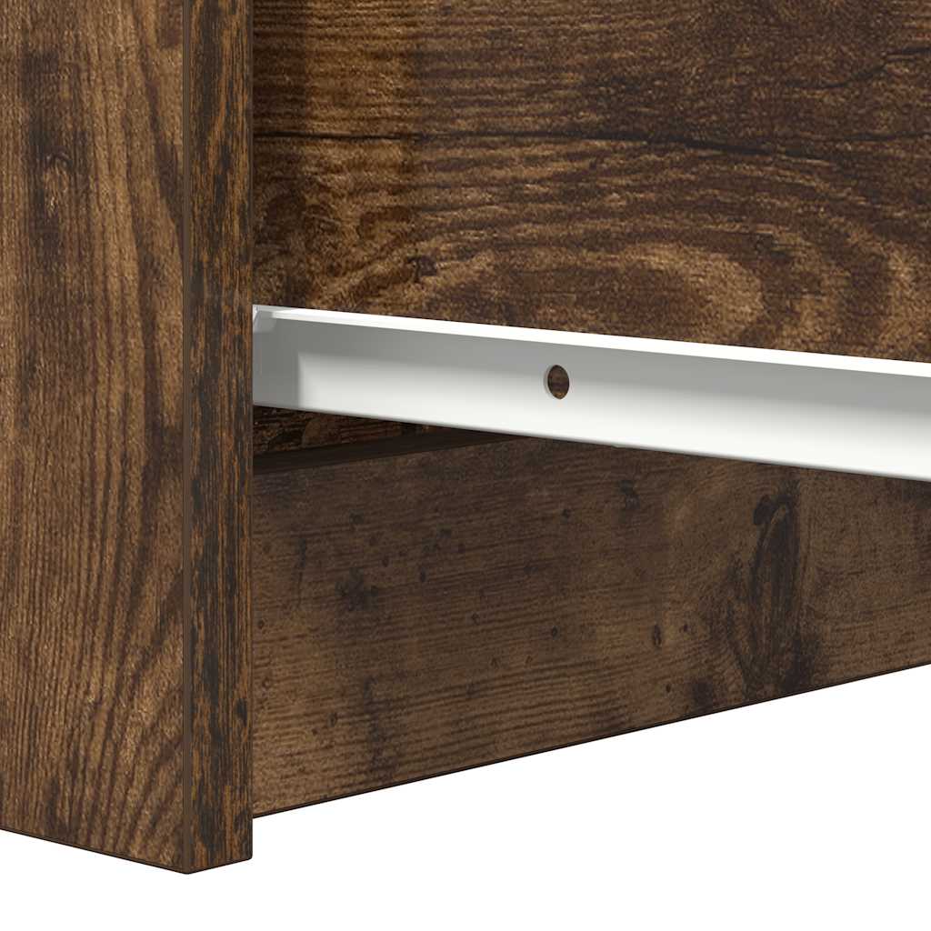 Dressoir 37,5x35x76 cm bewerkt hout gerookt eikenkleurig