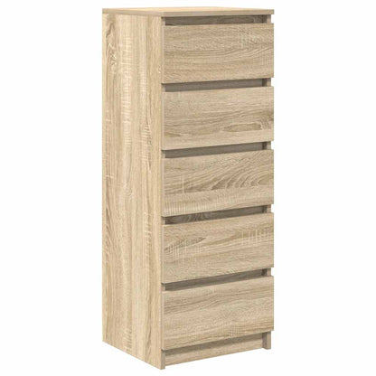 Dressoir met lades 37,5x35x99 cm spaanplaat sonoma eikenkleurig