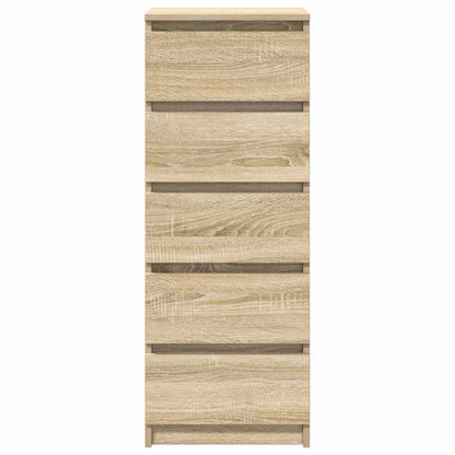 Dressoir met lades 37,5x35x99 cm spaanplaat sonoma eikenkleurig
