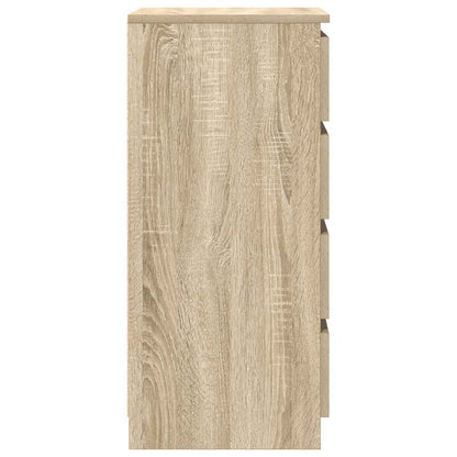 Dressoir met lades 37,5x35x99 cm spaanplaat sonoma eikenkleurig