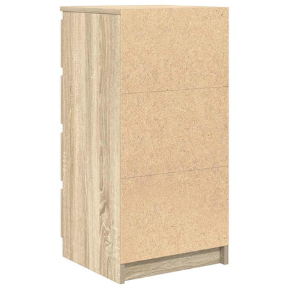 Dressoir met lades 37,5x35x99 cm spaanplaat sonoma eikenkleurig