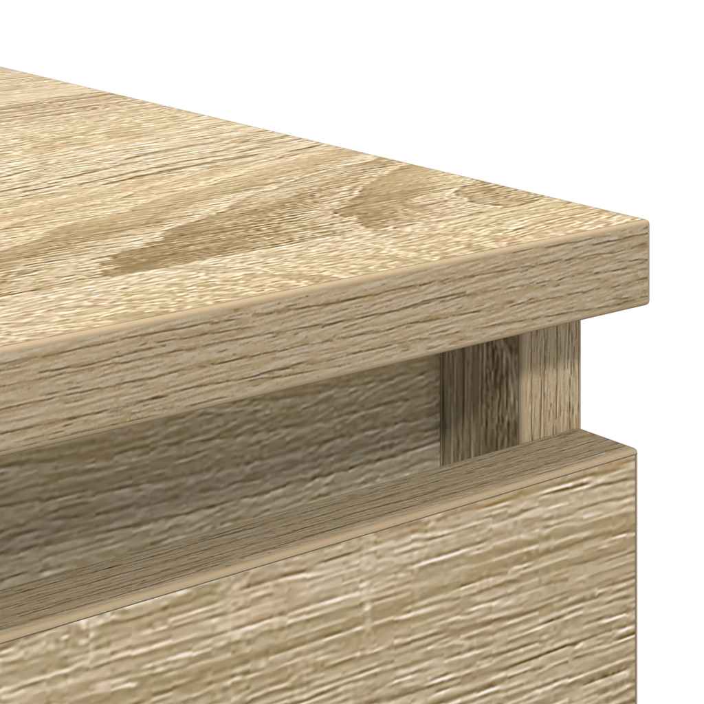 Dressoir met lades 37,5x35x99 cm spaanplaat sonoma eikenkleurig