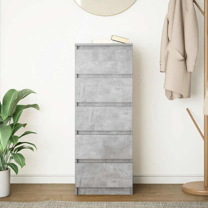 Dressoir met lades 37,5x35x99 cm spaanplaat betongrijs