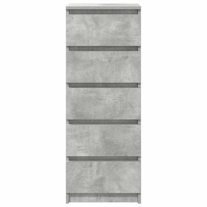 Dressoir met lades 37,5x35x99 cm spaanplaat betongrijs