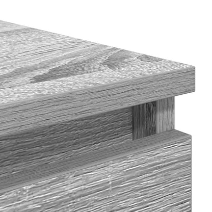 Dressoir met lades 37,5x35x99 cm spaanplaat grijs Sonoma