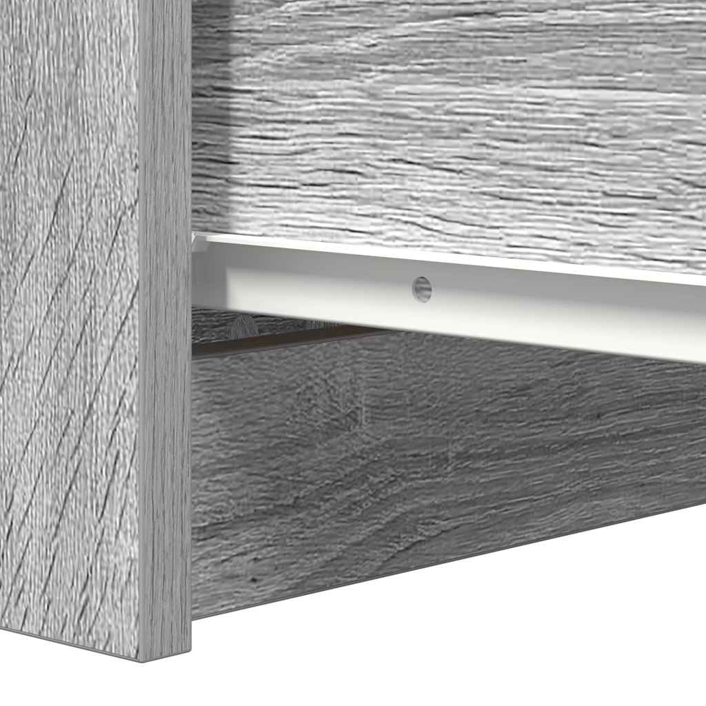 Dressoir met lades 37,5x35x99 cm spaanplaat grijs Sonoma