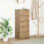 Dressoir met lades 37,5x35x99cm spaanplaat artisanaal eikenhout