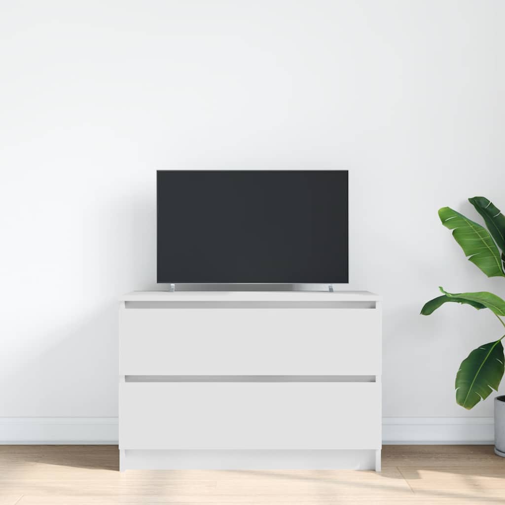 Tv-meubel 80x35x54 cm spaanplaat wit