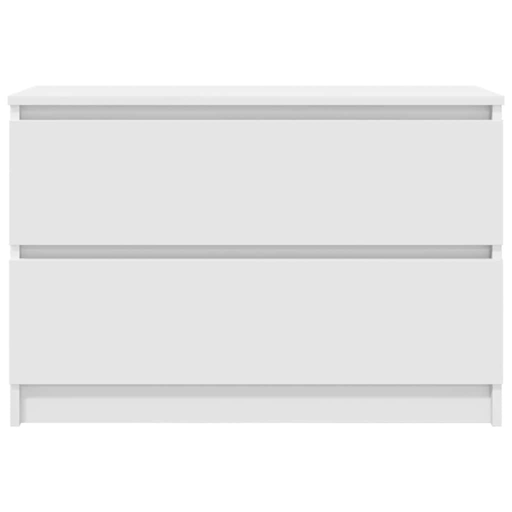 Tv-meubel 80x35x54 cm spaanplaat wit