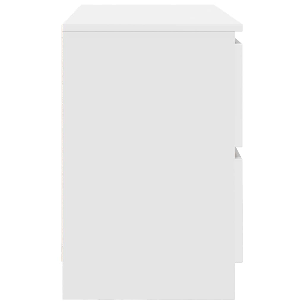 Tv-meubel 80x35x54 cm spaanplaat wit