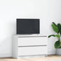 Tv-meubel 80x35x54 cm spaanplaat wit