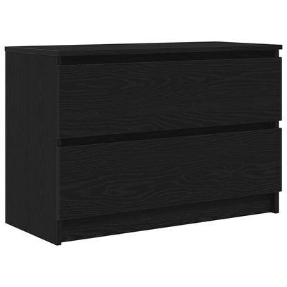 Tv-meubel 80x35x54 cm spaanplaat zwart