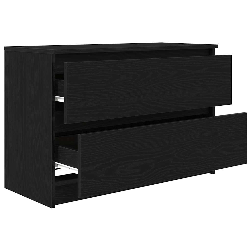 Tv-meubel 80x35x54 cm spaanplaat zwart