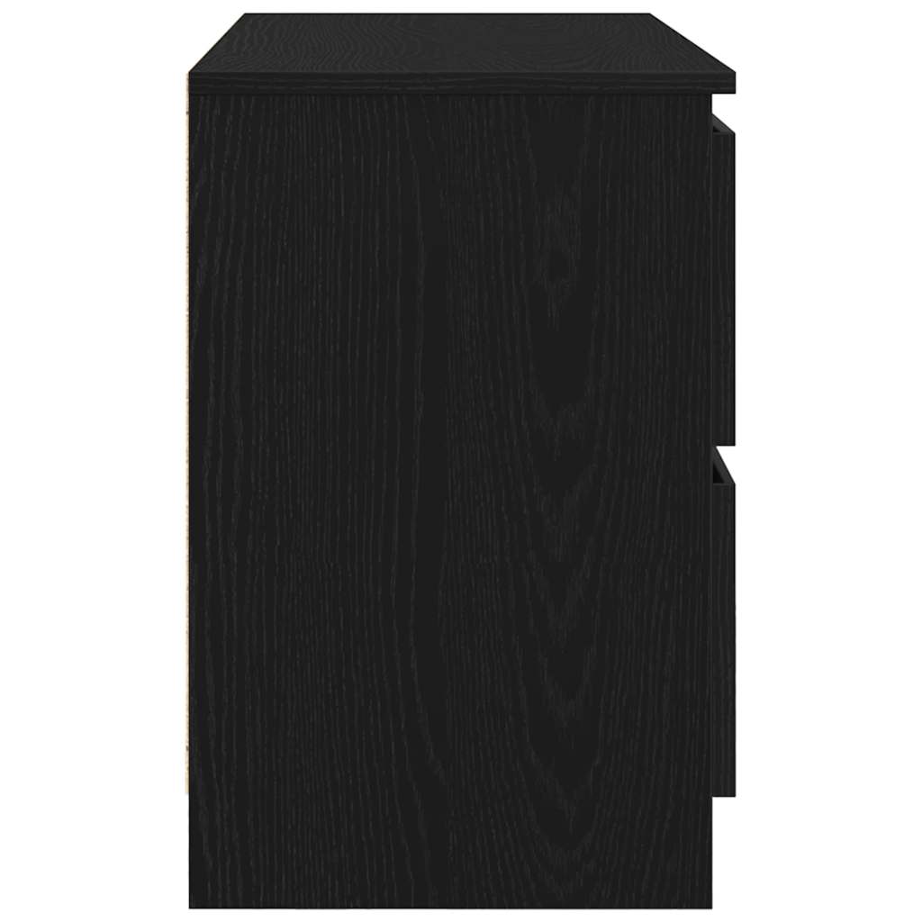 Tv-meubel 80x35x54 cm spaanplaat zwart