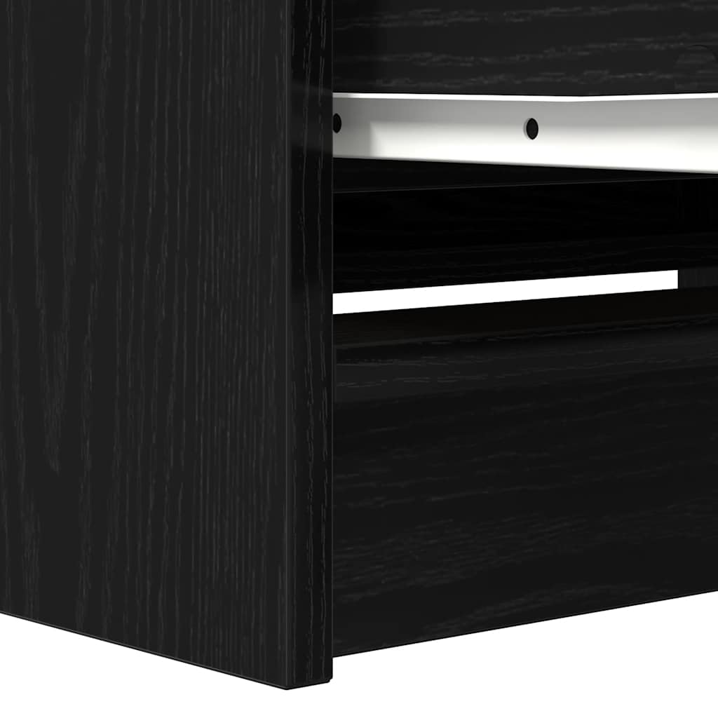 Tv-meubel 80x35x54 cm spaanplaat zwart
