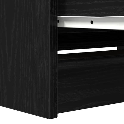 Tv-meubel 80x35x54 cm spaanplaat zwart