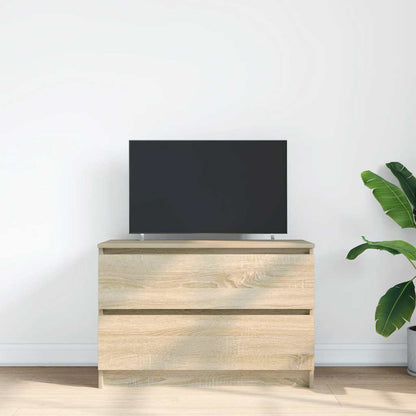 Tv-meubel 80x35x54 cm spaanplaat sonoma eikenkleurig