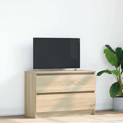 Tv-meubel 80x35x54 cm spaanplaat sonoma eikenkleurig