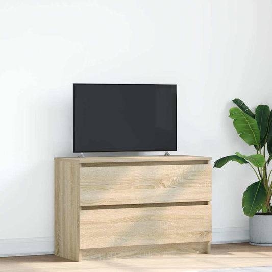 Tv-meubel 80x35x54 cm spaanplaat sonoma eikenkleurig