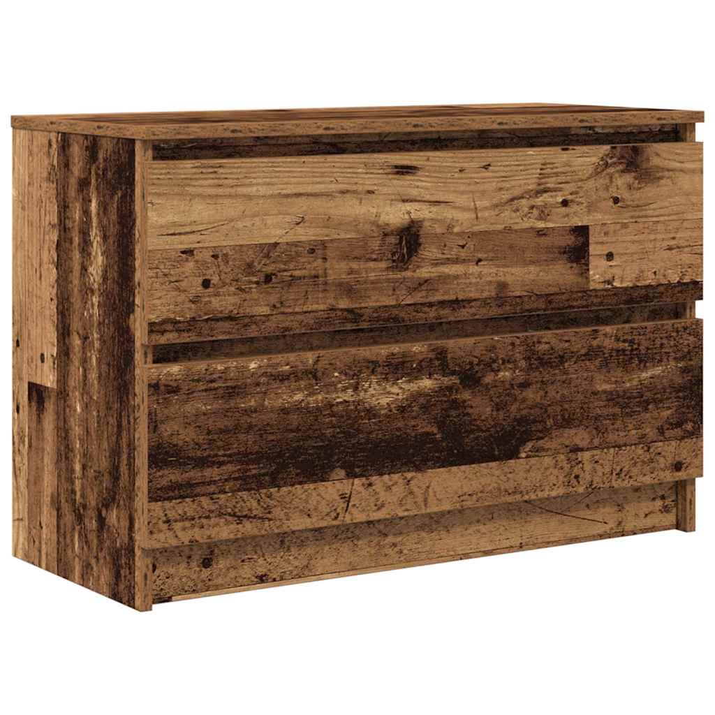 Tv-meubel 80x35x54 cm spaanplaat oud hout