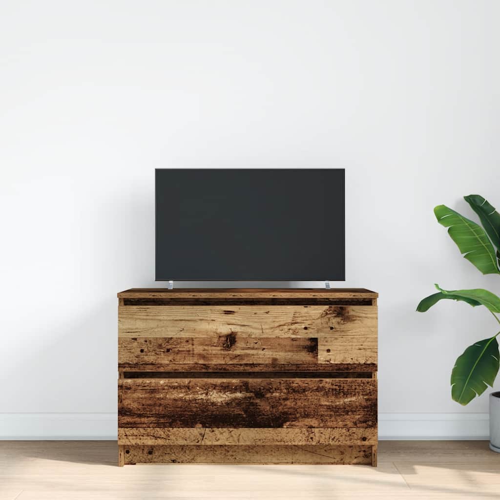 Tv-meubel 80x35x54 cm spaanplaat oud hout