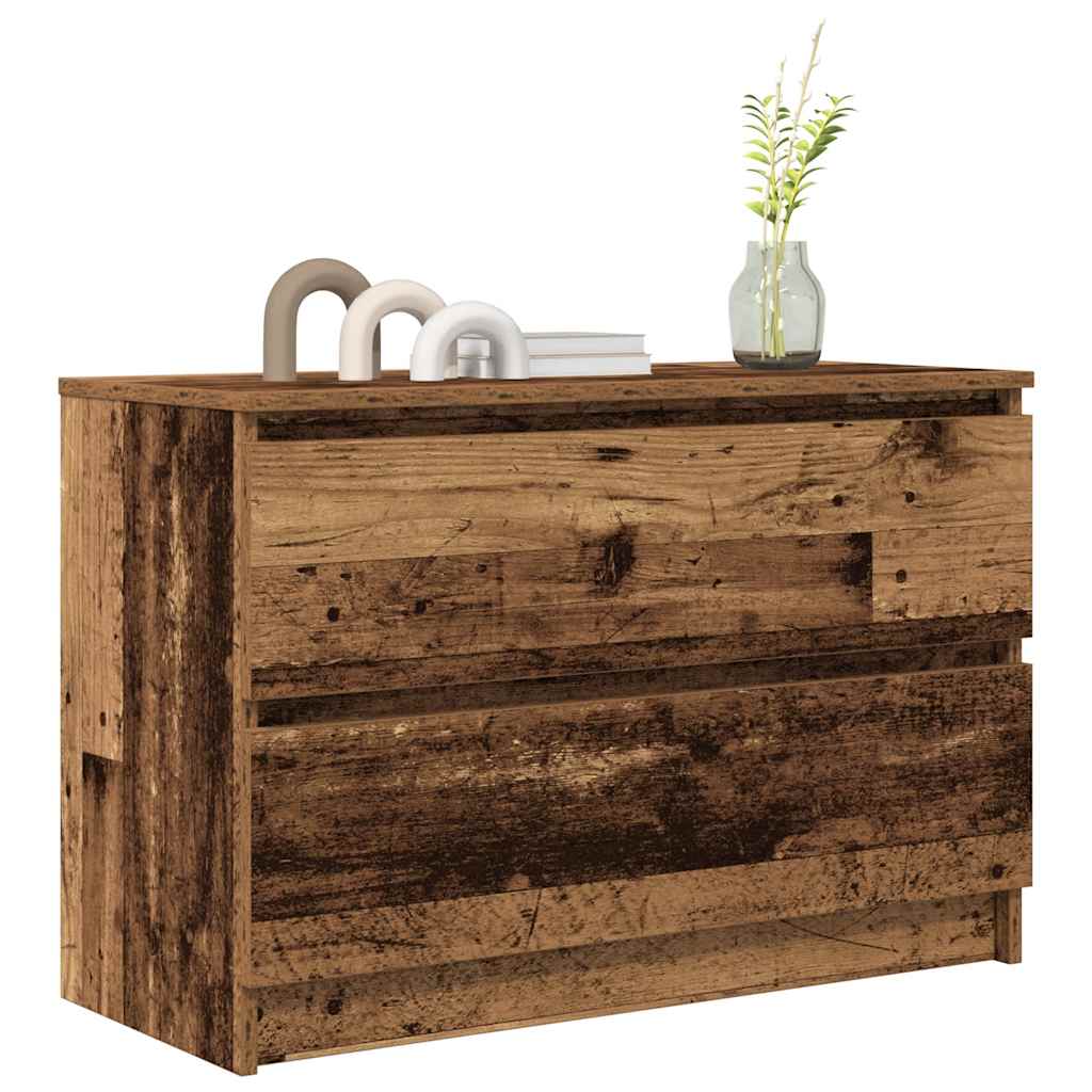 Tv-meubel 80x35x54 cm spaanplaat oud hout