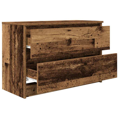 Tv-meubel 80x35x54 cm spaanplaat oud hout