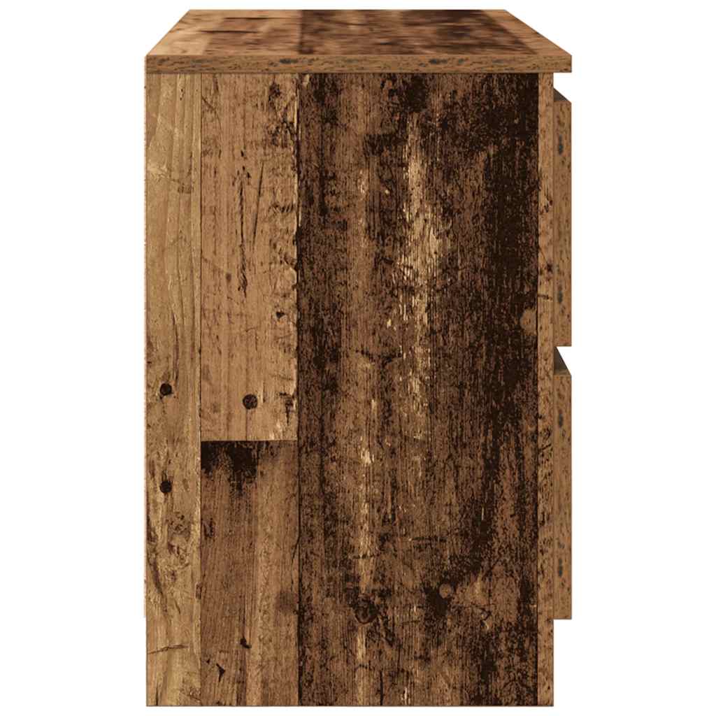 Tv-meubel 80x35x54 cm spaanplaat oud hout