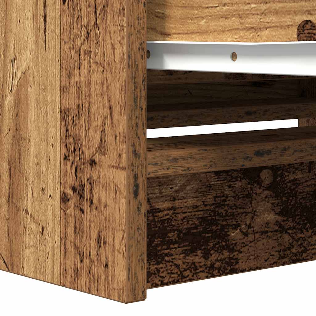 Tv-meubel 80x35x54 cm spaanplaat oud hout