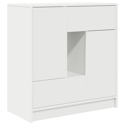 Dressoir met lades en deuren 70,5x34x74,5 cm wit