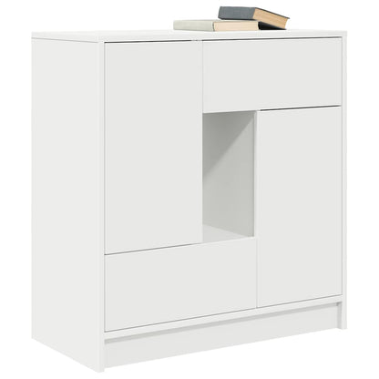 Dressoir met lades en deuren 70,5x34x74,5 cm wit