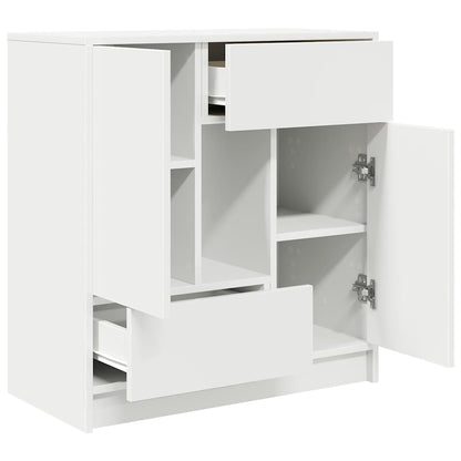 Dressoir met lades en deuren 70,5x34x74,5 cm wit