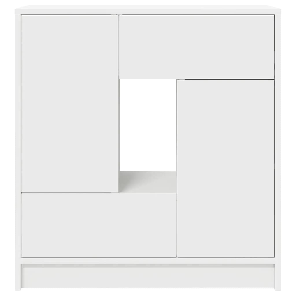 Dressoir met lades en deuren 70,5x34x74,5 cm wit