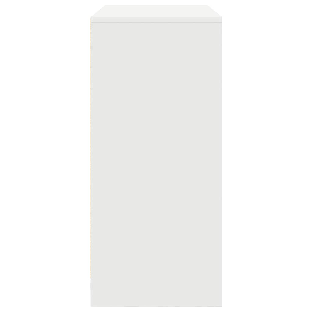 Dressoir met lades en deuren 70,5x34x74,5 cm wit