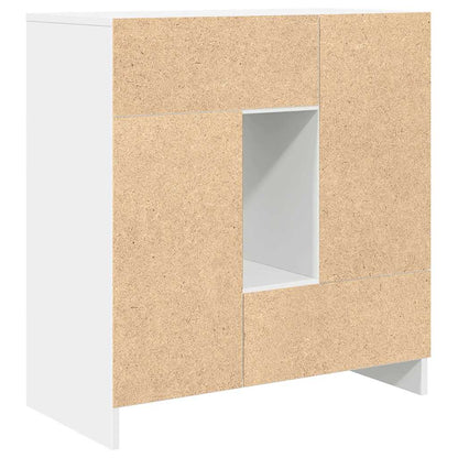 Dressoir met lades en deuren 70,5x34x74,5 cm wit