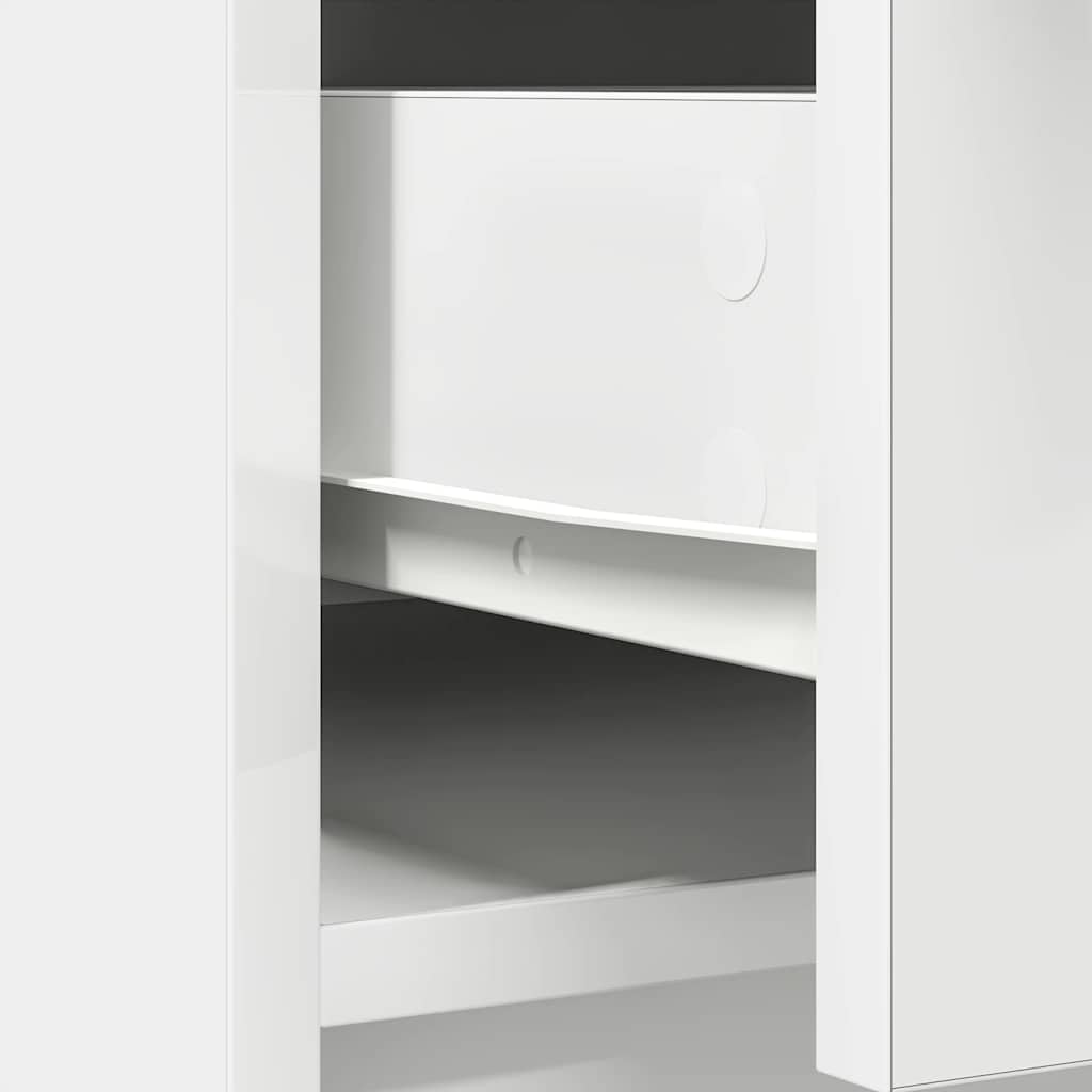 Dressoir met lades en deuren 70,5x34x74,5 cm wit