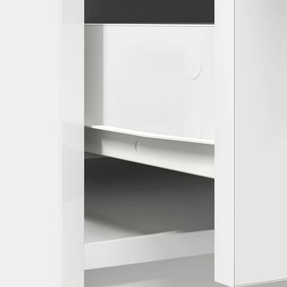 Dressoir met lades en deuren 70,5x34x74,5 cm wit