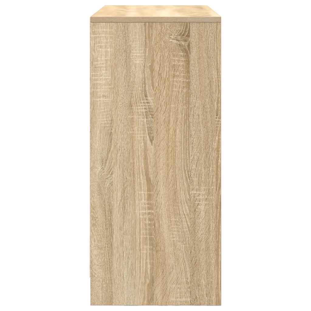 Dressoir met lades deuren 70,5x34x74,5 cm sonoma eikenkleurig