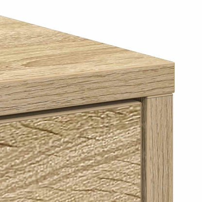 Dressoir met lades deuren 70,5x34x74,5 cm sonoma eikenkleurig