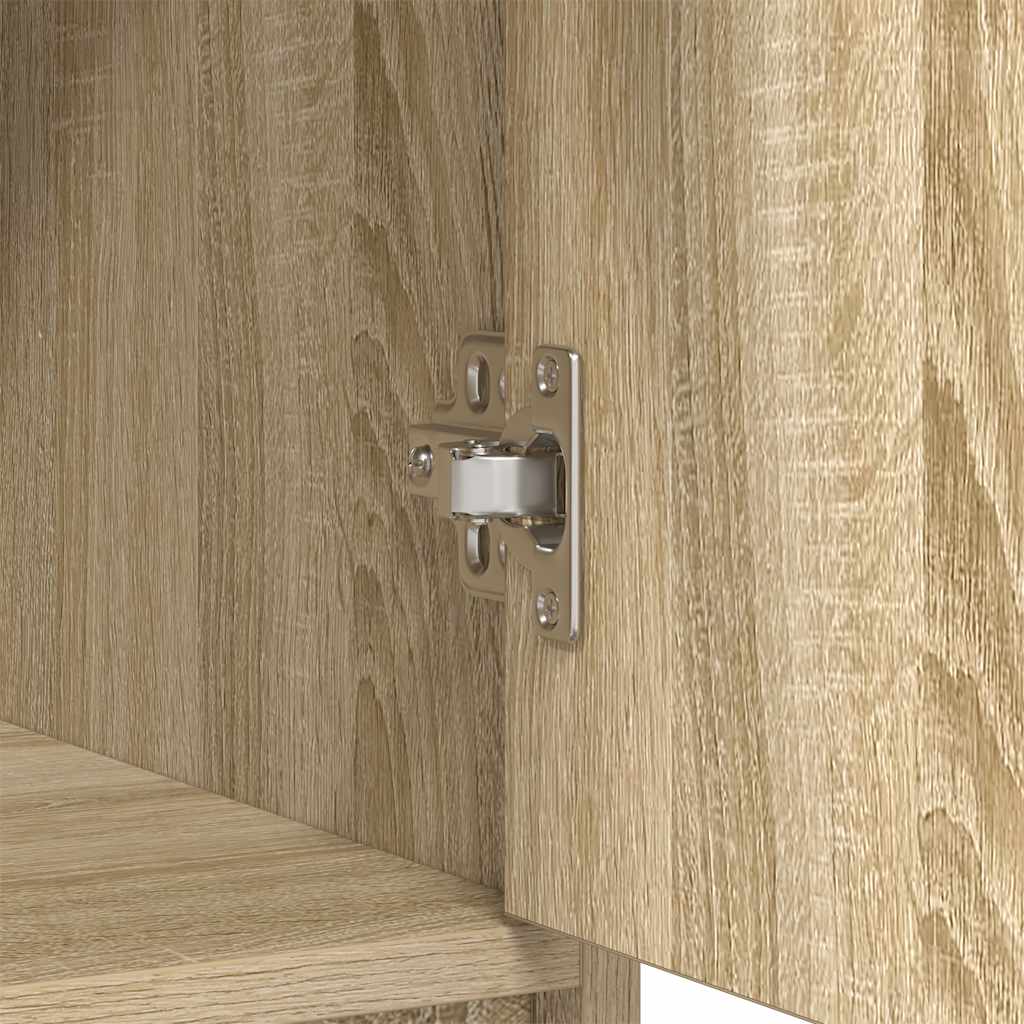 Dressoir met lades deuren 70,5x34x74,5 cm sonoma eikenkleurig