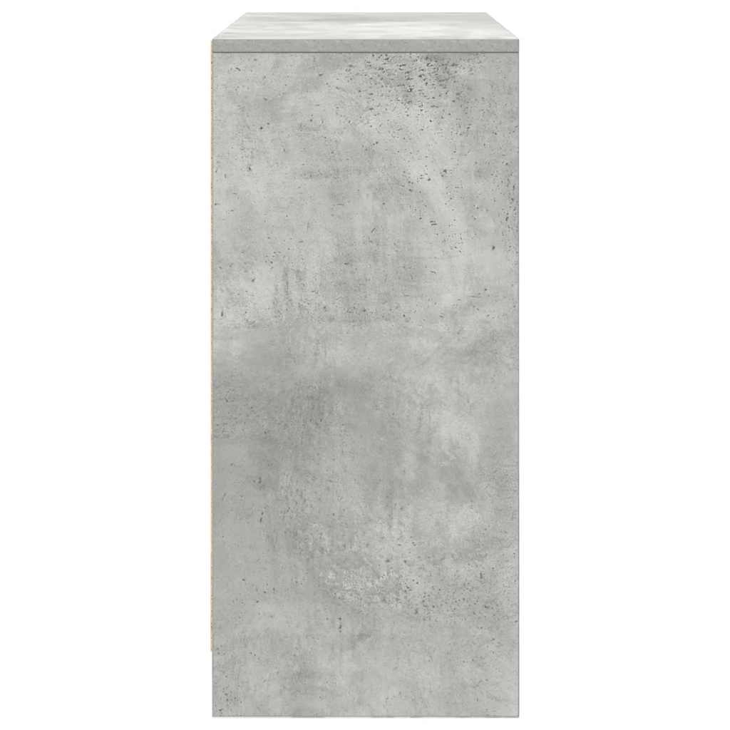 Dressoir met lades en deuren 70,5x34x74,5 cm betongrijs