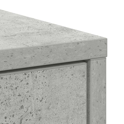 Dressoir met lades en deuren 70,5x34x74,5 cm betongrijs