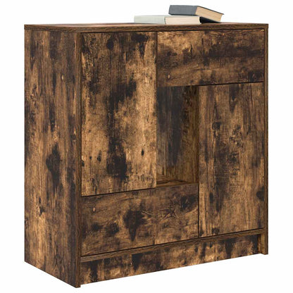 Dressoir met lades en deuren 70,5x34x74,5 cm gerookt eiken