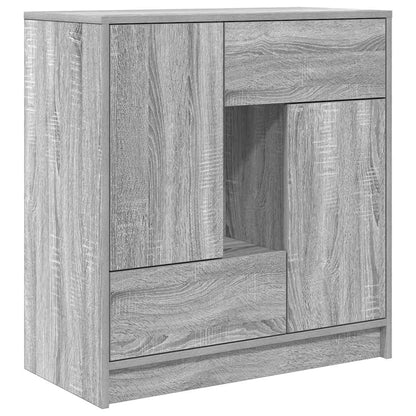 Dressoir met lades en deuren 70,5x34x74,5 cm grijs Sonoma