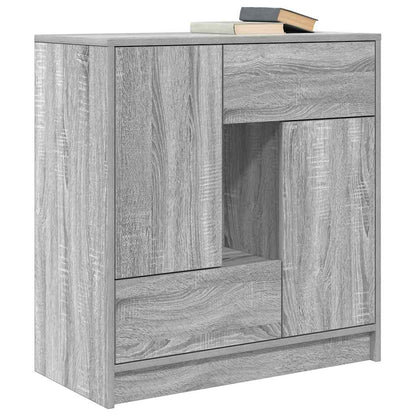 Dressoir met lades en deuren 70,5x34x74,5 cm grijs Sonoma