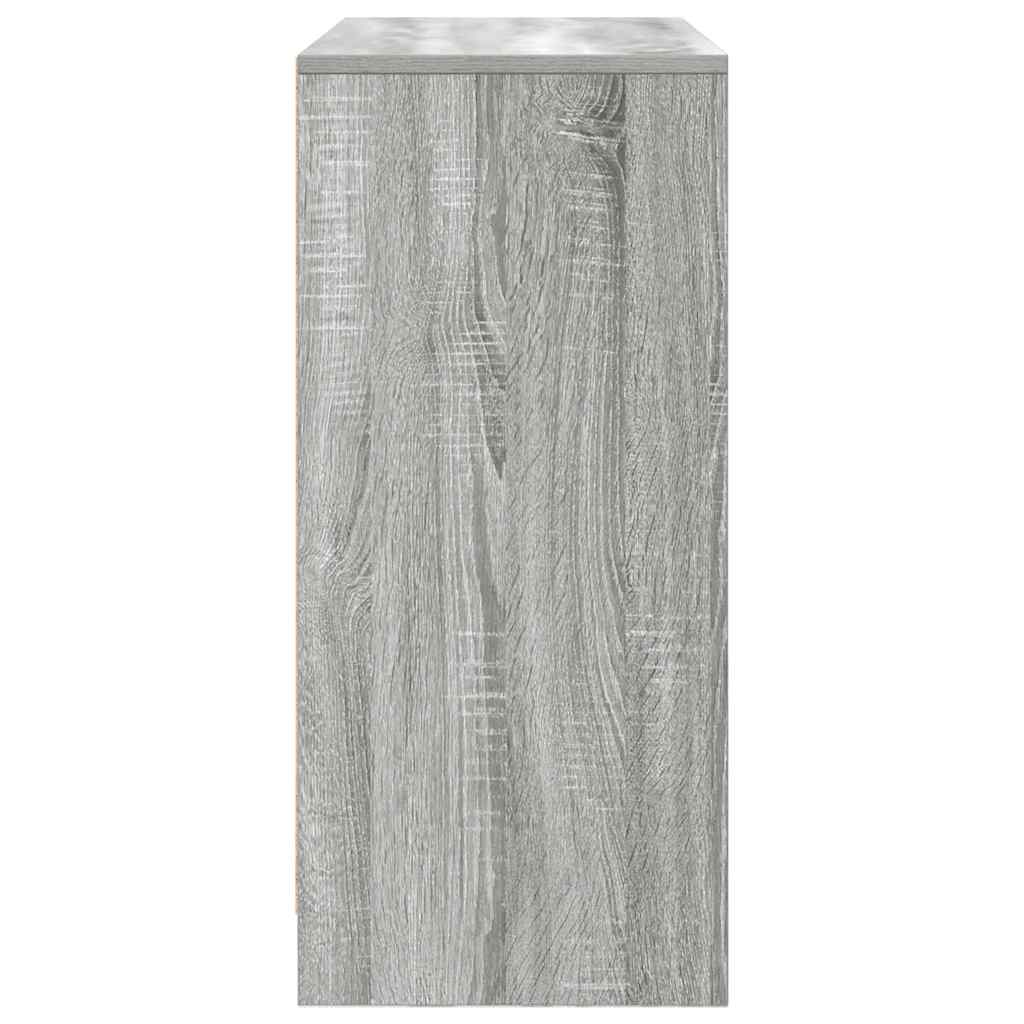 Dressoir met lades en deuren 70,5x34x74,5 cm grijs Sonoma